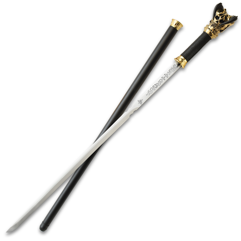UnitedCutlery.Com: Vorthelok Forged Sword Cane - Gold Edition - KR0071G